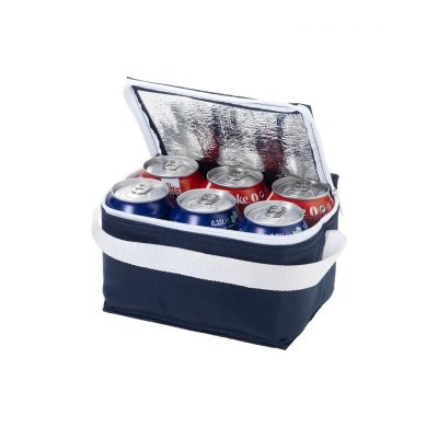 Spectrum non-woven 6-can cooler bag. Compact cooler bag suitable for up to 6 cans. Non woven 80 g
