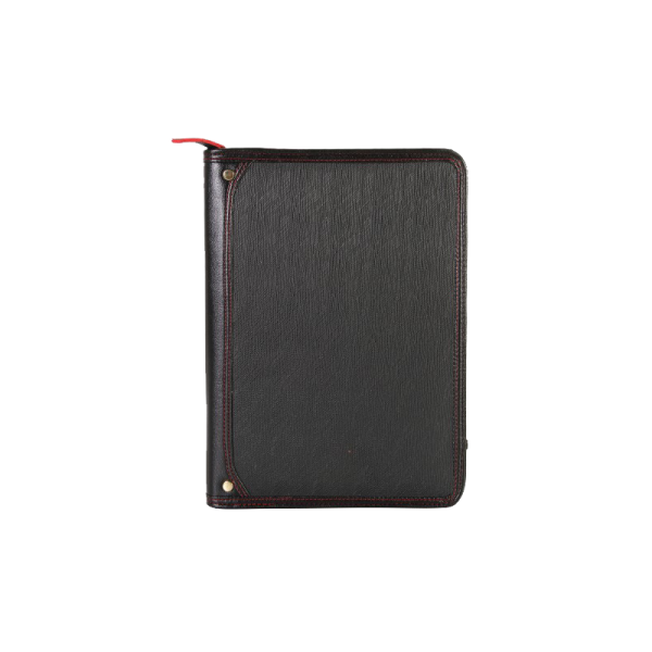 Black Genuine Leather Folder Fo08, Black Leather Folder Png